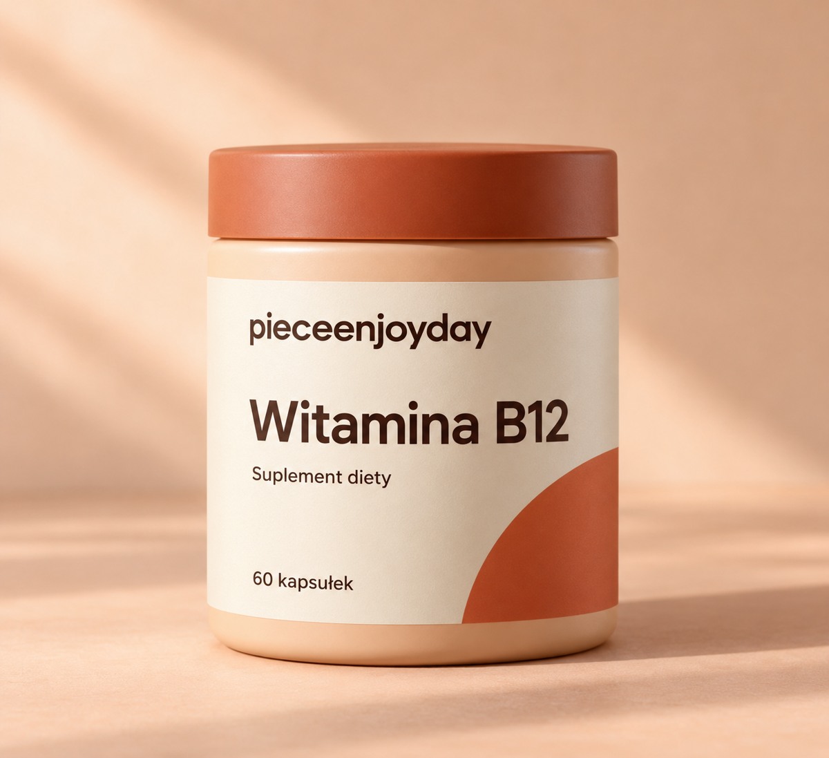 Witamina B12, słoiczek zawierający 60 kapsułek
